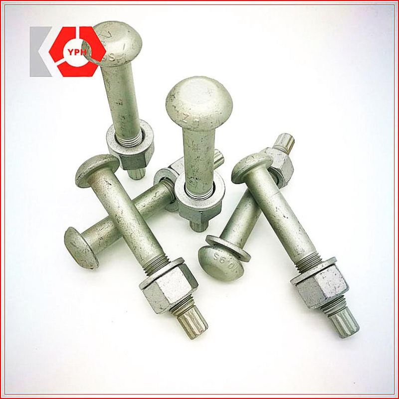 Round Bolt DIN933 Hex Nut DIN931 Zinc