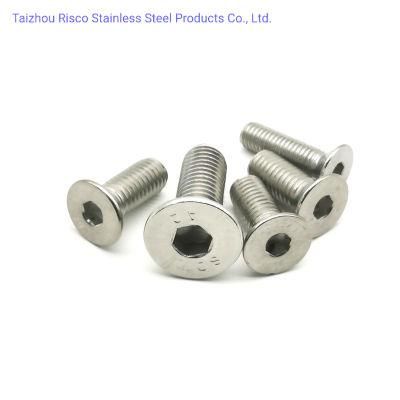 DIN/GB/ASTM Stainless Steel 304/316 Hardware Fastener M3-M100 Hex Socket Countersunk Head Screws/Bolt