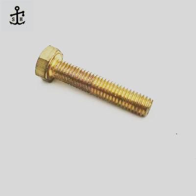 Fastener Manufacture DIN 933 DIN 931 M3 M4 M6 M8 M10 Brass Hex Head Bolt