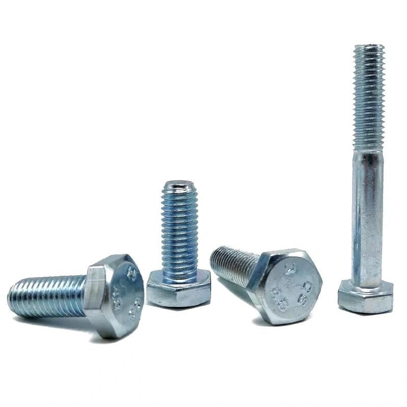 Factory DIN931 Galvanized Stainless Steel Hex Head Bolt and Nut