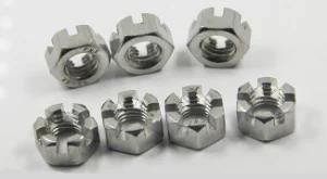 M30 White Zinc Yellow Zinc Plate Hex Slotted Nuts Castle Nuts DIN935
