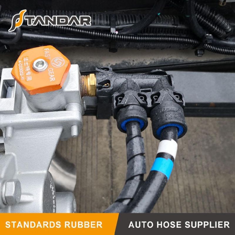 L Type Integral Push-in Air Brake Quick Connect Pneumatic Coupling Fittings