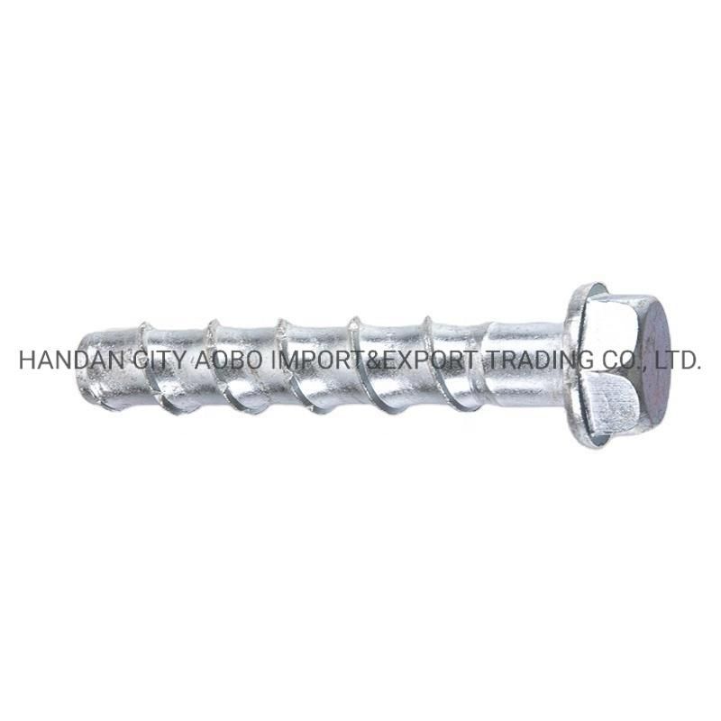Zinc Plating and HDG Hex Head Concrete Screws with Reasonable Price and High Quality