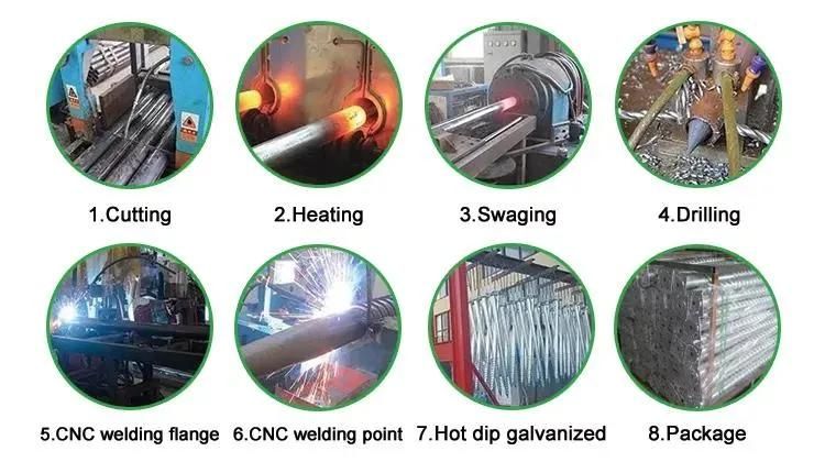 No Dig Pole Anchor Ground Screw