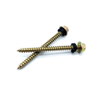 Hex Flanged Head High-Low Thread Screw with EPDM Washer, Type17