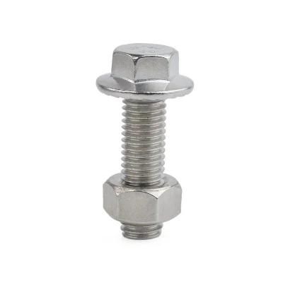 M4 M6 M7 M8 M10 M19 M21 Motorcycle Grade 12.9 9.8 8 Hexagon Flange Bolts Stainless Steel DIN 6921 Hex Flange Head Bolt