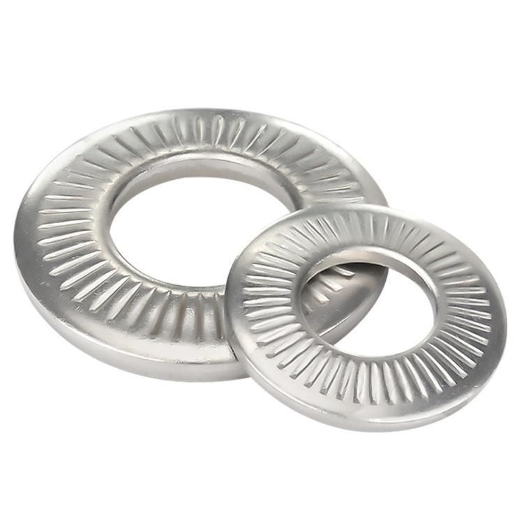 Stainless Steel Single Side Knurl Lock Washer, Nfe25-511,