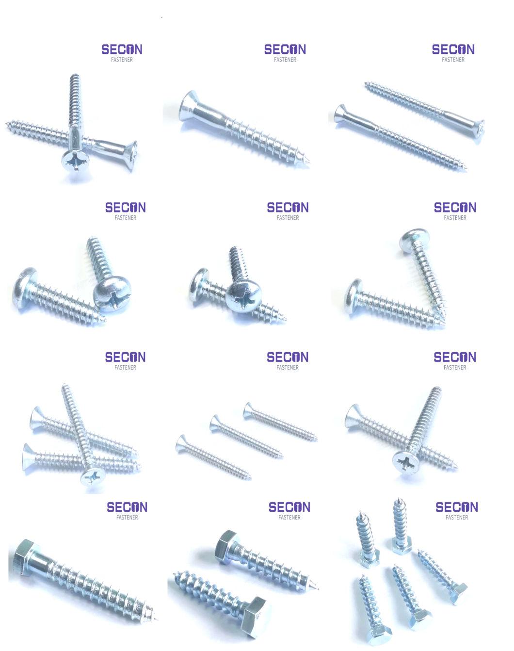 China Screw Factory Supply Wood Screw/Drywall Screw/Drilling Screw/Machine Screw/Hex Large Coach Screw DIN571/Chipboard Screw/Confirmat Screw/Furniture Screw