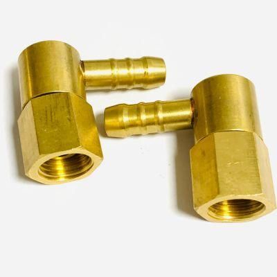 Brass Swivel Elbow Hydraulic Part Hose Barb Push Fitting