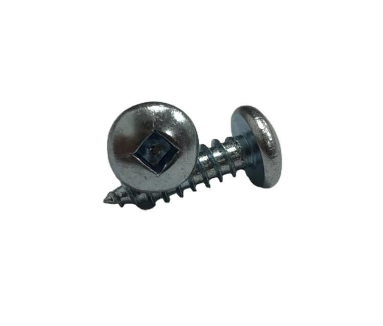 Square Hole Drive Pan Head Self Tapping Screws. Carbon Steel. Zinc Plated. Galvanized.