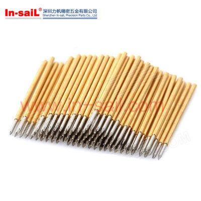 Fine Quality Precision Spindly Brass Contact Pins in China Factory