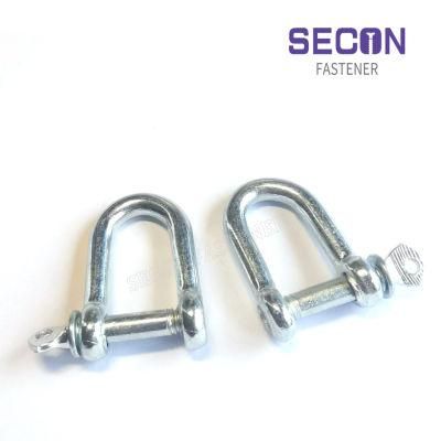 China Factory OEM Marine Rigging Hardware Heavy Duty Forged 316/304 European Stainless Steel Lifting Chain D Shackle