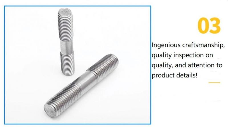 M6 M16 Stainless Steel SS304 Double End Studs