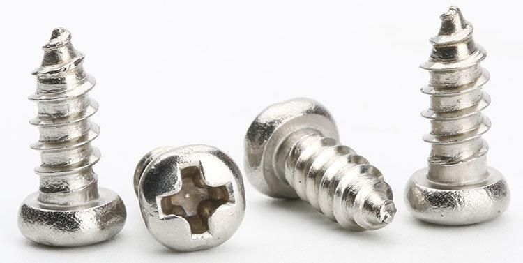 Mini Stainless Steel 304 Pan Cross Phillip Round Head Screw