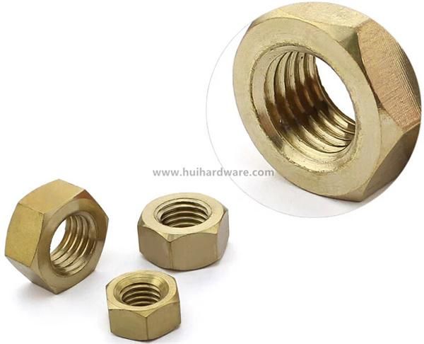 High Quality DIN934 Hex Brass Nuts
