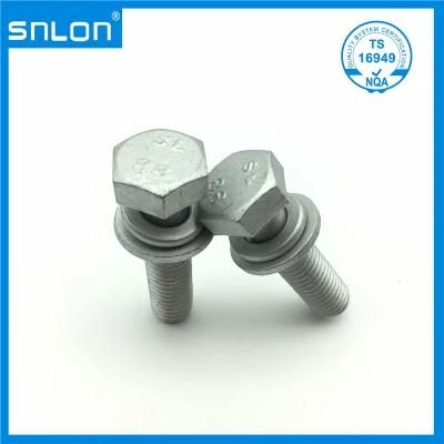 Hexagon Head Sems Screw Assembled Plain Washer Spring Washer