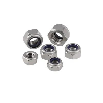 M6 M8 Nylon Cap Locking Nut Zinc Plated Stainless Steel DIN 982 985 Nylon Insert Lock Nuts