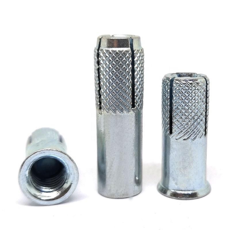 Carbon Steel M14 M16 Zinc Plated Fixing Concrete Drop in Anchor or Without Lip Expansion Anchor Bolt Masonry Anchor Concrete Bolt