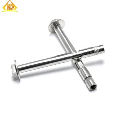 M6 M8 M10 M12 M14 M16 M18 M20SUS304 316 Brass Carbon Steel Hexagon Flange Nut Spring Waher Large Concrete Drop Sleeve Bolt Anchor