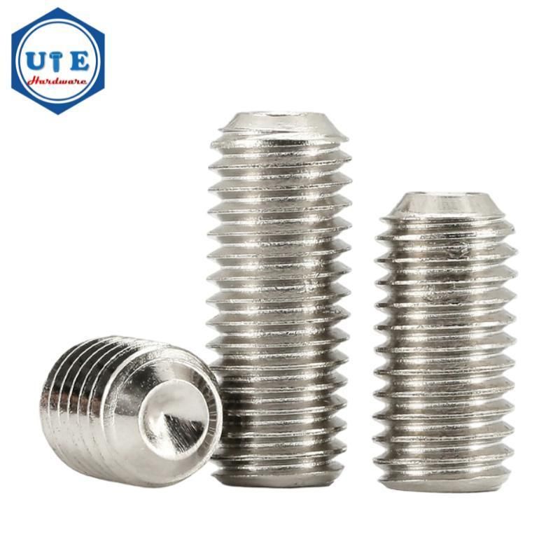 DIN553 Slotted Set Screws with Cone Point Slotted Set Screw Brass Material
