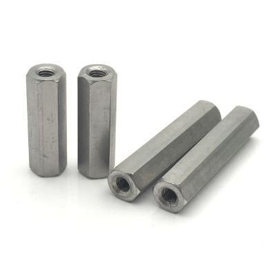 DIN6334 Hexagon Long Carton Steel Joint Connector Nut