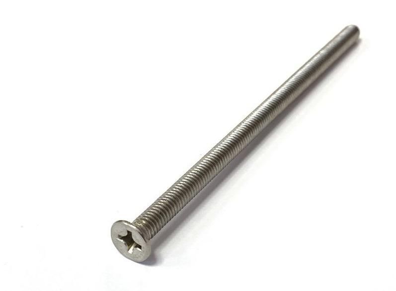 Stainless Steel Flat Countersunk Head Phillips Extra Long Machine Screws with Full Thread