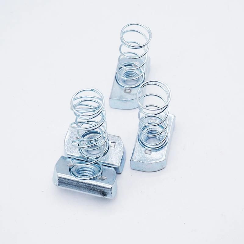 Steel Channel Nut, Spring Nut, with Long Spring, with Short Spring, Without Spring