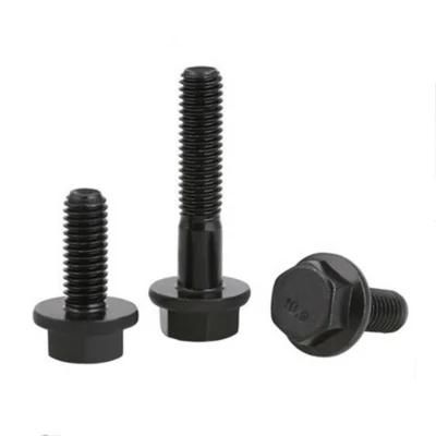 High Tensile Black Oxide DIN6921 Unc Hex Flange Bolt