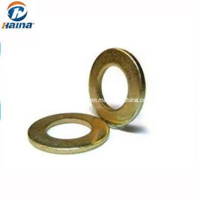 Yellow Zinc Plated Carbon Steel Flat Washer DIN125