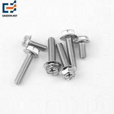 Flange Bolt (DIN6921) Flange Screw Set Bolt Hexagon Head Bolts with Cross Recessed Hexagon Flange Bolts/Screws with Serrated/Carbon Steel Bolt