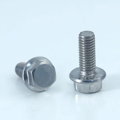 DIN6921 Hex Flange Bolts Screw Full Thread Stainless Steel 304 316 A2 A4