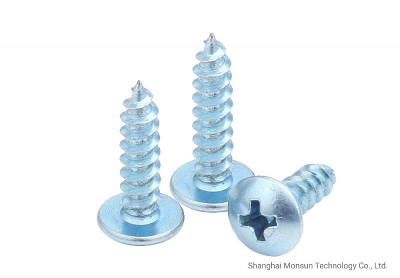 M3 M4 M5 M6 Hardend Galvanized Mushroom Head Tapping Screwsfor Aluminum