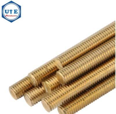 Manufacturers Wholesale Brass H59 Full Thread Screw Rod M4 Brass Threaded Rod