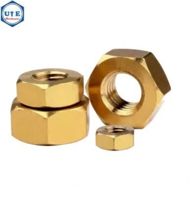 Brass Material Top Quality Hexagonal Nuts From M6 to M24 DIN934/Unc