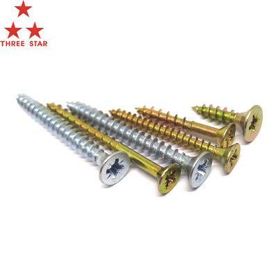 Angola Zambia Colombia Market/Pozi Drive Zinc Coating Chipboard Screw Tornillos Self Drilling Tek Screws