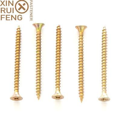 Yellow Zinc Plated Phillip Drive Wood Chipboard Screw MDF Screw China Wholesale