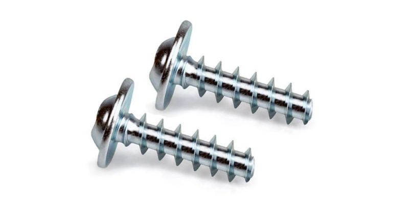Cross Recessed Washer Head Zinc Steel Self Tapping Plastic Screws