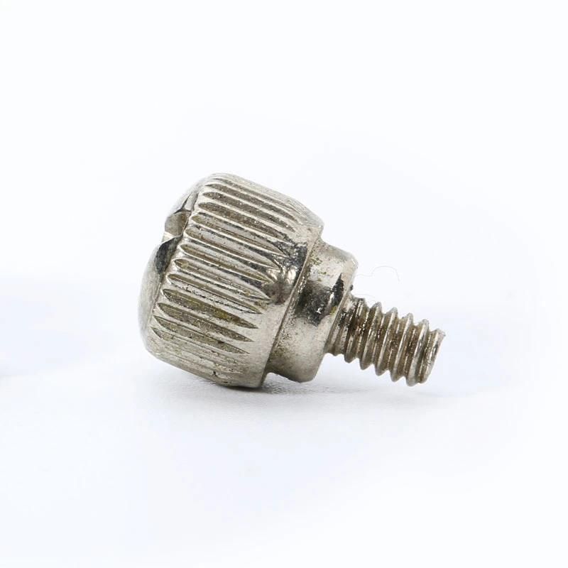 Nickel Plated Thumb Knurled Phillips-Slotted Head Shoulder Screws