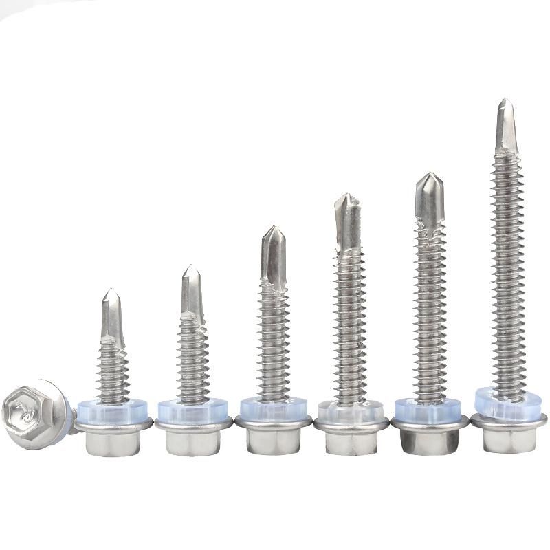 Hardware Fasteners DIN7504 Stainless Steel Hex Head Self Drilling Screw Screw