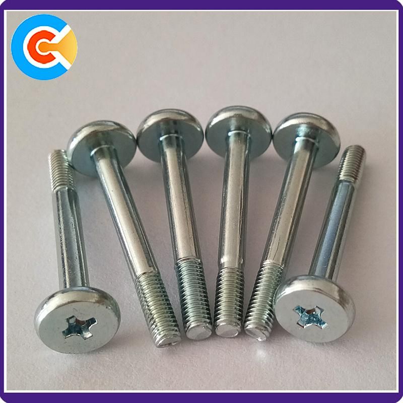 Carbon Steel Galvanized M3 Half-Thread Phillips Pan Head Screws