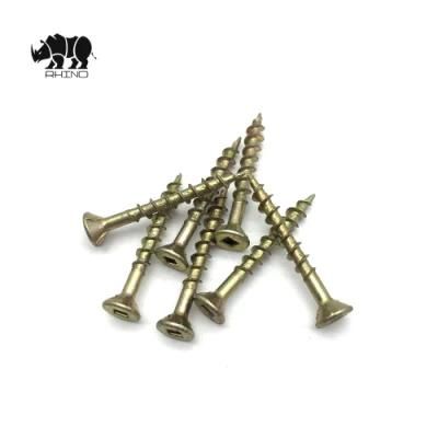 Flat Head Square Drive Chipboard Screw with Nibs