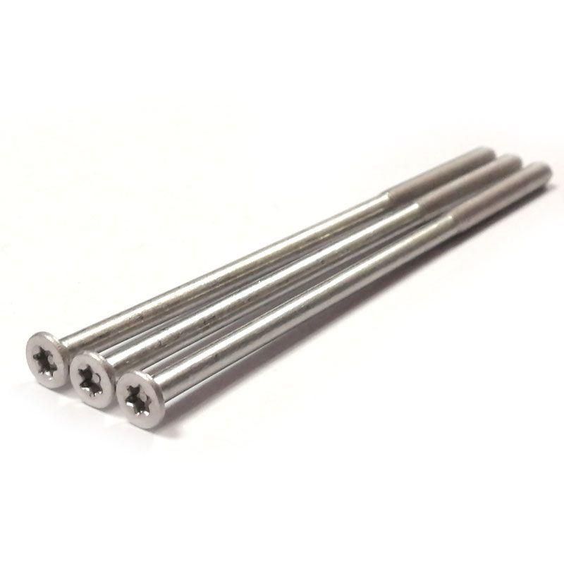 Stainless Steel Flat Countersunk Head Torx Pin Tamper Proof Anti-Theft Security Screw with Half Thread