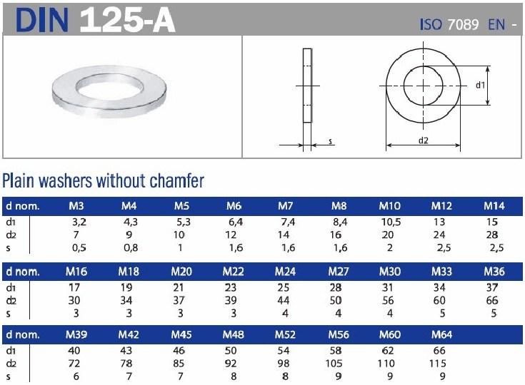 Fastener DIN127 Spring Washer Different Finish Treatment Washer