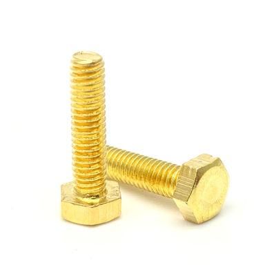 Custom Brass Hexagon Head Machine Screw M4 Hex Allen Bolt