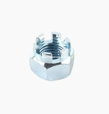 Hot Sale Nut with Slotted DIN935 Carbon Steel Stainless Steel Castle Nut
