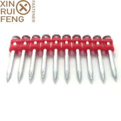 Smooth Shank Mechanical Galvanized Plastic Strip Chiesl Point Gas Nail Concrete Nail
