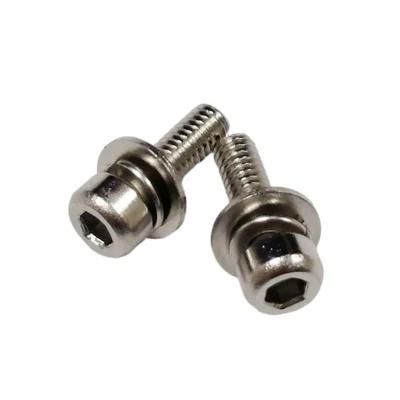 Stainless Steel Cap Head Hexagon Socket Allen Combination Sems Screws with Washers