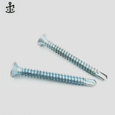 Sherardize Steel Zinc Plated Flat Head Screw Self Drilling Made in China