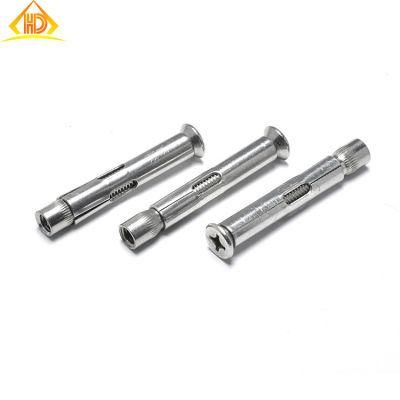 M6 M8 M10 M12 A2 A4 Galvanized Nickel Coated Hex Flange Nut Spring Waher Countersunk Head Knerled Expansion Anchor Bolt