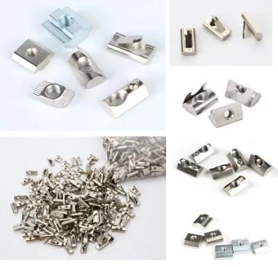 T Slot Nut with Spring Leaf for Aluminium Profile Leaf Spring Nut Spring Nut